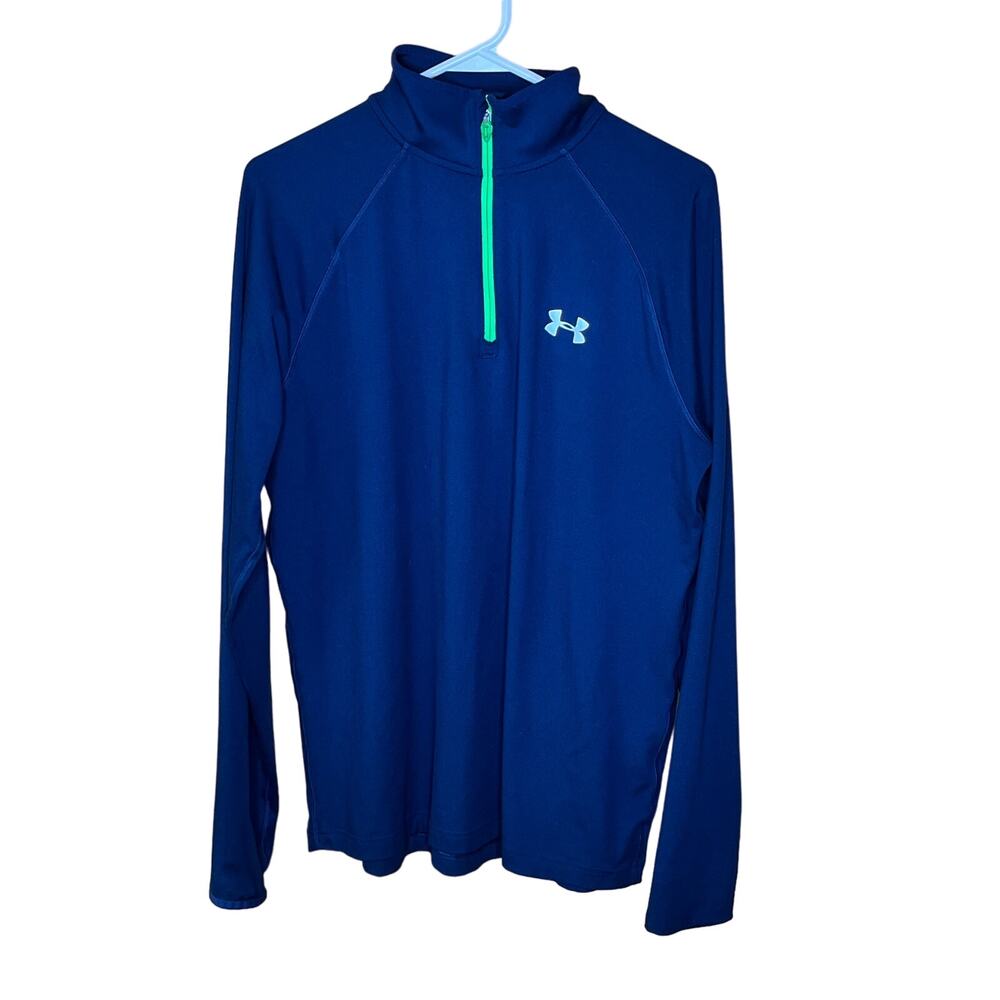 Under Armour Blue Quarter Zip Pullover M